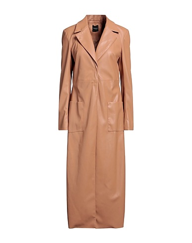 MEM.JS Cappotto Cammello 50% Poliestere, 50% Poliuretano, Viscosa, Acetato