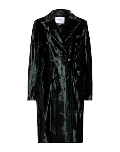 PALTÒ Coat Dark green 53% Viscose, 47% Cotton