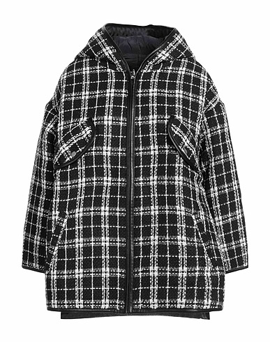 MAJE Jacket Black 79% Polyester, 13% Cotton, 4% Viscose, 3% Synthetic fibers, 1% Wool
