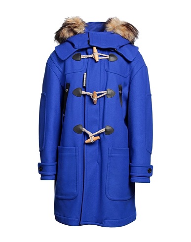 DSQUARED2 Coat Bright blue 79% Virgin Wool, 20% Polyamide, 1% Elastane