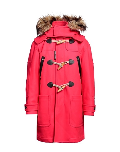DSQUARED2 Coat Coral 79% Virgin Wool, 20% Polyamide, 1% Elastane