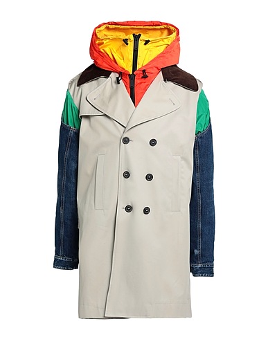 DSQUARED2 Double breasted pea coat Grey 100% Cotton, Polyamide