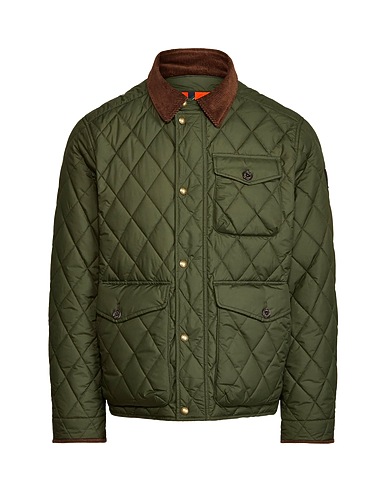 POLO RALPH LAUREN Shell jacket WATER-REPELLENT QUILTED JACKET
 Military green 100% Recycled polyester