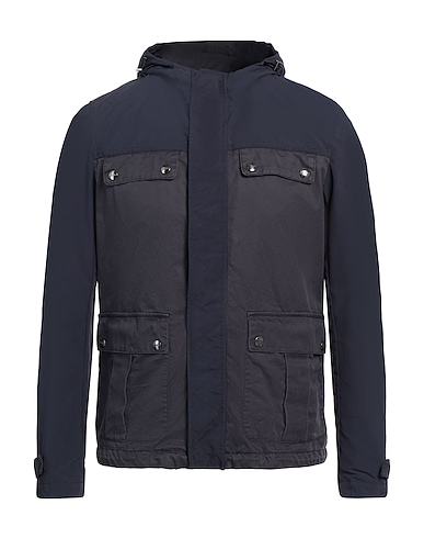 HERNO Jacket LAMINAR Midnight blue 100% Cotton, Polyester