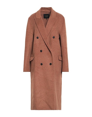 MAJE Coat Brown 82% Wool, 18% Polyamide