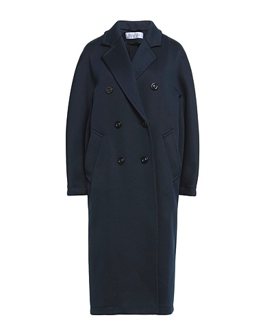 MAX MARA Coat Navy 46% Polyester, 43% Cotton, 11% Polyamide