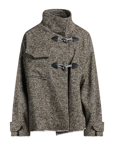 NOUMENO CONCEPT Coat Military green 42% Acrylic, 30% Wool, 25% Polyester, 3% Other Fibres