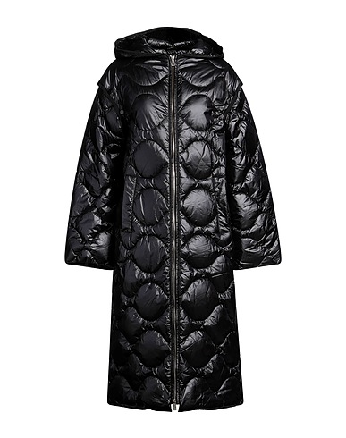 LIU •JO パファージャケット ブラック ナイロン 100%