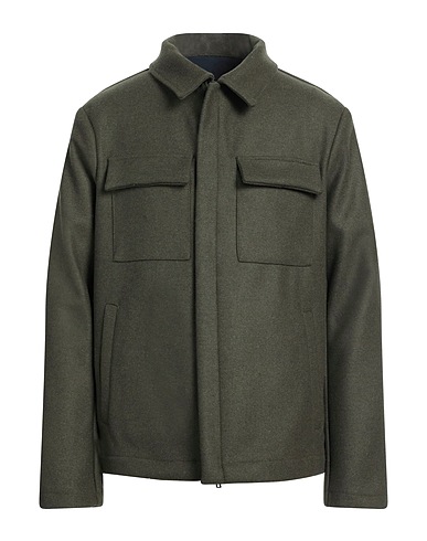 HOMEWARD CLOTHES Cappotto Verde militare 45% Poliestere, 34% Acrilico, 15% Lana, 6% Altre Fibre, Elastan