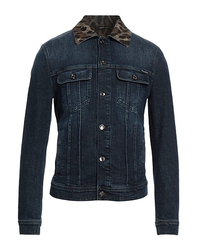 DOLCE&GABBANA Denim jacket Blue 98% Cotton, 2% Elastane