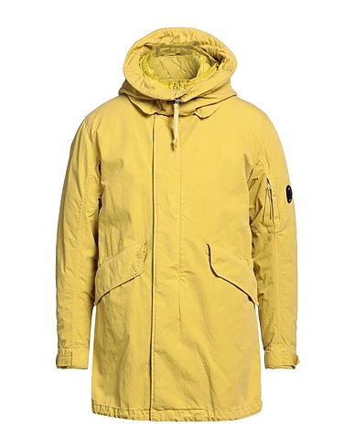 C.P. COMPANY Coat Mustard 75% Cotton, 25% Polyamide, Polyurethane resin