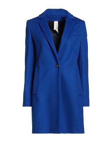 ANNIE P. Coat Blue 70% Virgin Wool, 20% Polyamide, 10% Cashmere