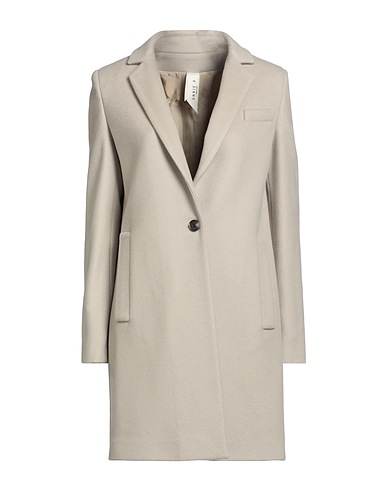 ANNIE P. Coat Light grey 70% Virgin Wool, 20% Polyamide, 10% Cashmere
