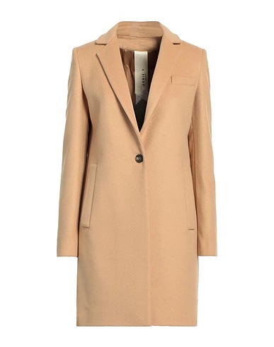 ANNIE P. Coat Camel 70% Virgin Wool, 20% Polyamide, 10% Cashmere