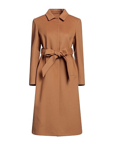 ANNIE P. Coat Camel 70% Virgin Wool, 20% Polyamide, 10% Cashmere