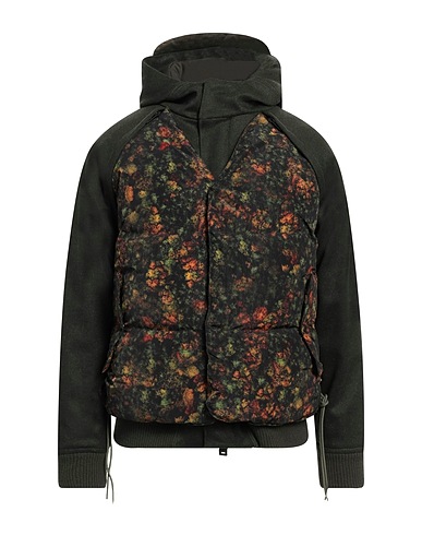 EMPORIO ARMANI Bomber Military green 48% Wool, 28% Viscose, 21% Polyamide, 3% Polyester, Cotton