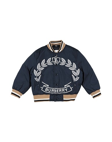 BURBERRY Shell jacket Midnight blue 100% Polyester, Polyamide, Elastane