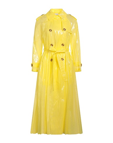 REDValentino Double breasted pea coat Yellow 100% Polyamide