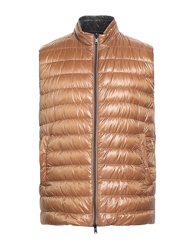 HERNO Gilet Light brown 100% Polyamide
