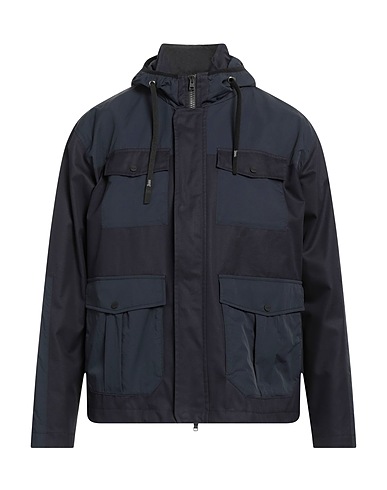 HERNO Jacket Midnight blue 100% Cotton, Polyamide
