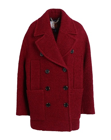 HILFIGER COLLECTION Coat Burgundy 43% Acrylic, 38% Wool, 18% Polyester, 1% Other Fibres