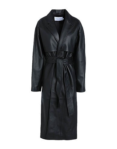 CALVIN KLEIN Lederjacke Schwarz 100% Lammleder
