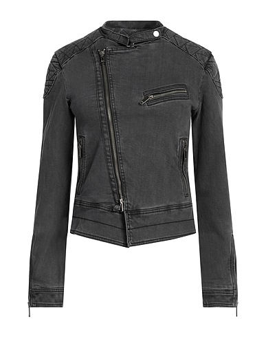 KARL LAGERFELD Denim jacket Lead 99% Cotton, 1% Elastane