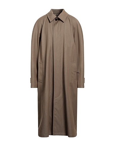 BALENCIAGA Full-length jacket Khaki 53% Wool, 47% Cotton