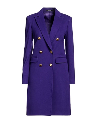 TAGLIATORE 02-05 Coat Purple 90% Virgin Wool, 10% Cashmere