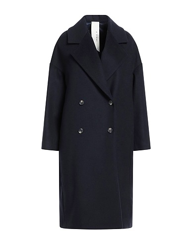 ANNIE P. Coat Midnight blue 70% Virgin Wool, 20% Polyamide, 10% Cashmere