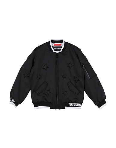 DOLCE&GABBANA Bomber Black 92% Polyester, 8% Elastane, Cotton