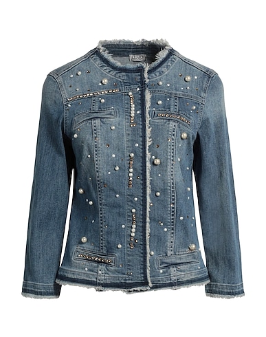 LIU •JO Denim jacket Blue 98% Cotton, 2% Elastane