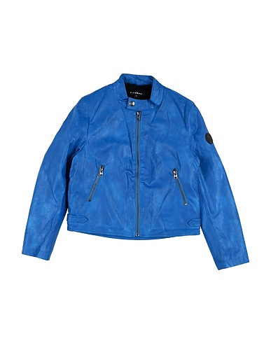 JOHN RICHMOND Biker jacket Blue 100% Polyurethane