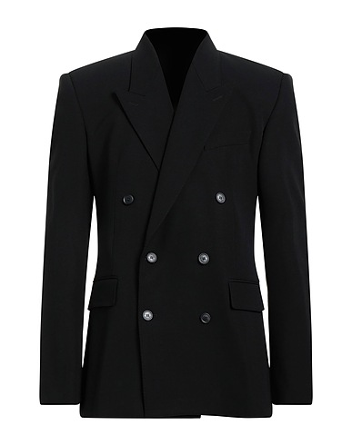 BALENCIAGA テーラードジャケット GARDE-ROBE ブラック ポリエステル 53% / ウール 43% / ポリウレタン 4%