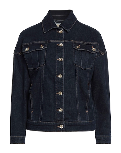 PATRIZIA PEPE Denim jacket Blue 99% Cotton, 1% Elastane
