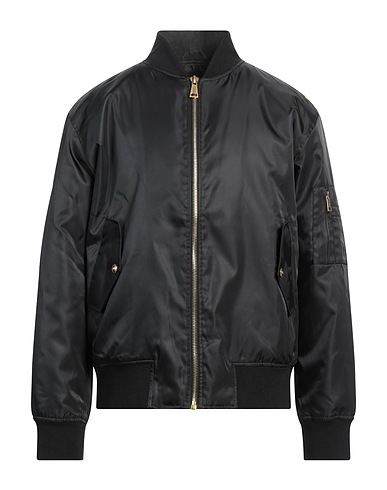VERSACE JEANS COUTURE Bomber Black 100% Polyester, Elastane