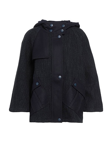 JACOB COHЁN Coat Midnight blue 56% Cotton, 44% Virgin Wool, Polyamide