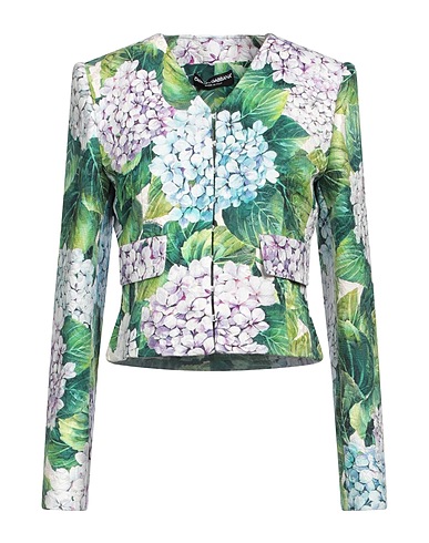 DOLCE&GABBANA Blazer Green 54% Cotton, 34% Viscose, 12% Silk