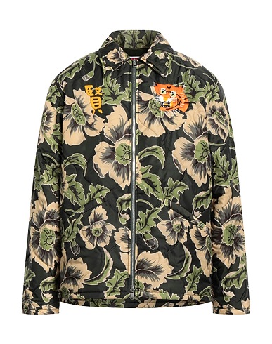 KENZO Jacket Military green 100% Polyamide