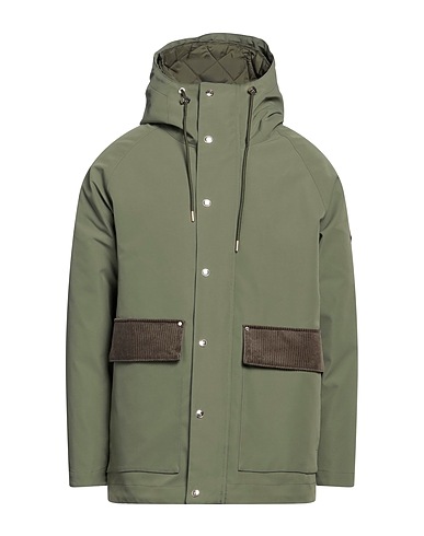 HUSKY Cappotto Verde militare 100% Cotone