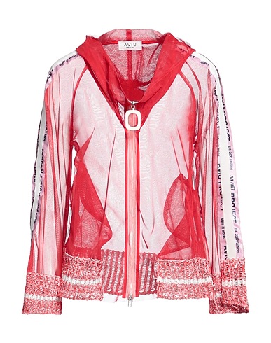 AVIÙ Jacket Red 92% Polyester, 5% Cotton, 2% Polyamide, 1% Metal