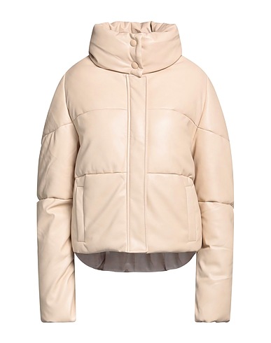 APPARIS Shell jacket Beige 57% Polyurethane, 43% Viscose