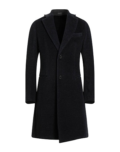 EMPORIO ARMANI Coat Charcoal 55% Alpaca wool, 25% Virgin Wool, 20% Polyamide