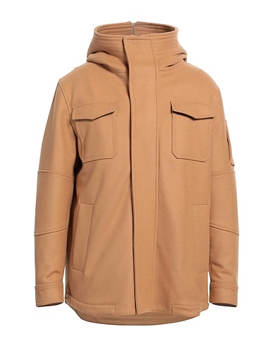 DONDUP Jacket Light brown 80% Virgin Wool, 20% Polyamide