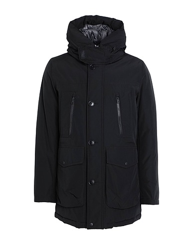 WOOLRICH Shell jacket RAMAR ARCTIC PARKA  Black 60% Cotton, 40% Polyamide