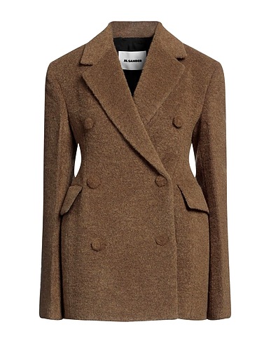 JIL SANDER Coat Military green 65% Virgin Wool, 30% Alpaca wool, 5% Polyamide