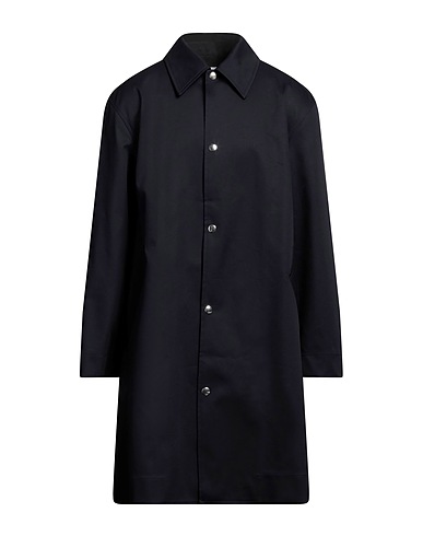 AMI ALEXANDRE MATTIUSSI Full-length jacket Midnight blue 100% Cotton