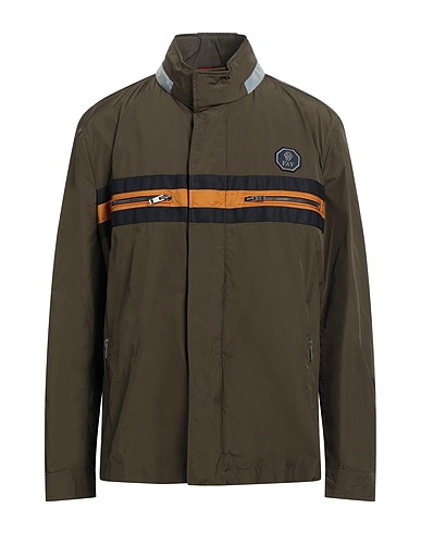 FAY Jacket Dark brown 100% Polyamide, Polyester, Cotton