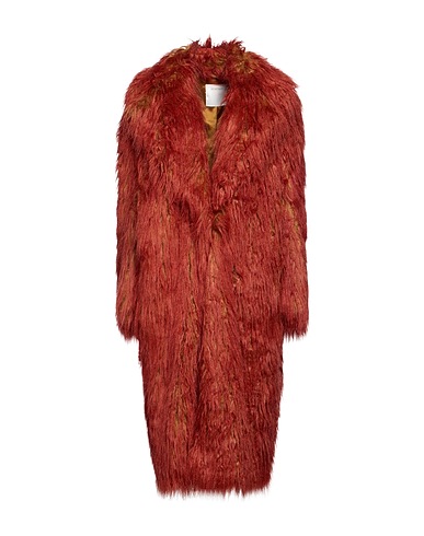 SPORTMAX Teddy Coat Rust 90% Modacrylic, 10% Acrylic