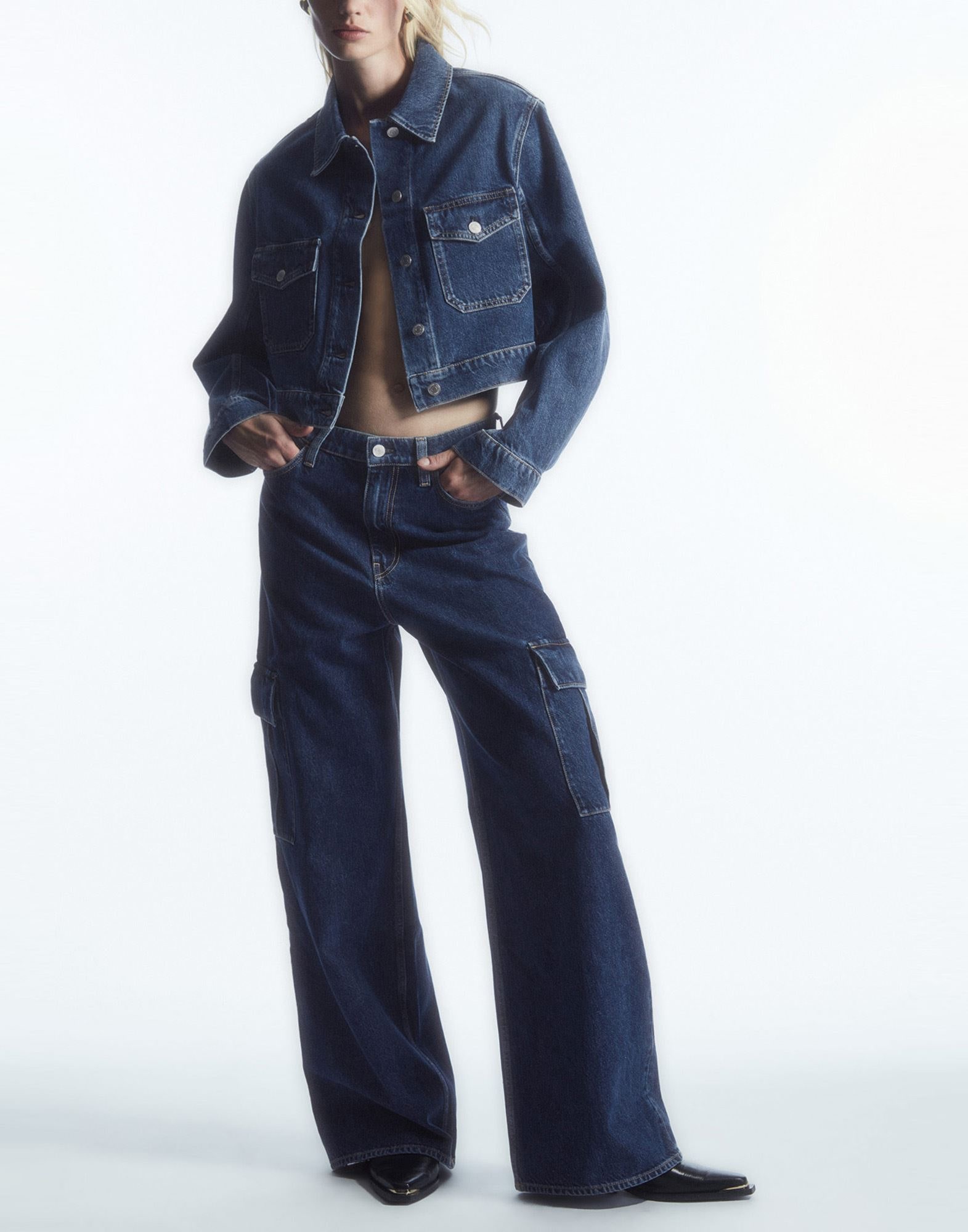 COS Coats & Jackets | Blue Women's Denim Jacket | YOOX